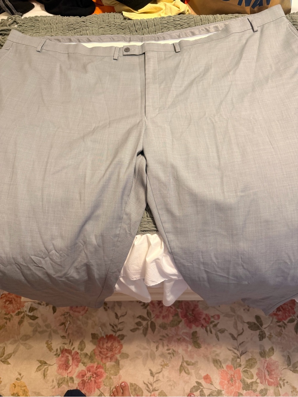 Light Gray Men's Dress Pants - Classic Formal Trousers